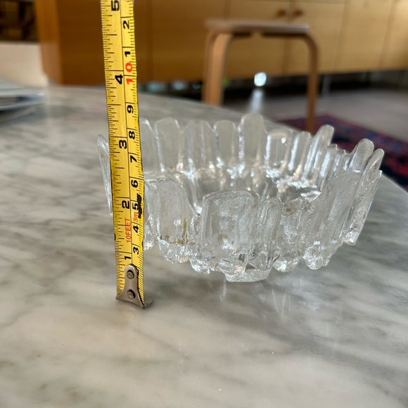 Vintage Ulpukka Ice Glass Bowl by Tauno Wirkkala Finland - Picture 6 of 7